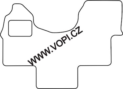 Teppich für die Kabine des Mercedes Sprinter Wohnmobil 2006 - 2018 Carfit Ohne Stück zwischen den Sitzen (2944)
